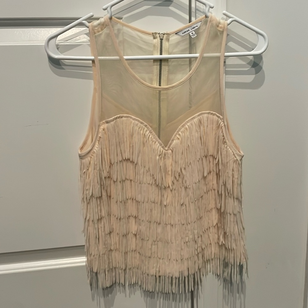 Boutique Fringed Tank Top